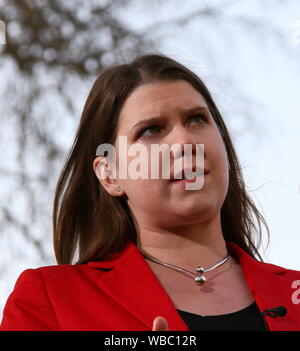 JO SWINSON MP FÜHRER DER LIBERALEN PARTEI. Die britischen Politiker. Britische Politiker. Großbritannien Politik. Politik. LIB DEMS. MP FÜR OSTEN DUMBARTONSHIRE. Jüngste UND ERSTE FRAU IN DIE STELLUNG HALTEN, DER LIBERALE PARTEICHEF. Stockfoto