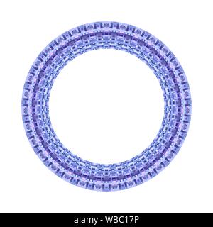 Isolierte Mosaik Kreis Grenze - Rundschreiben Zierpflanzen bunte geometrische abstrakte Vektor element Stock Vektor