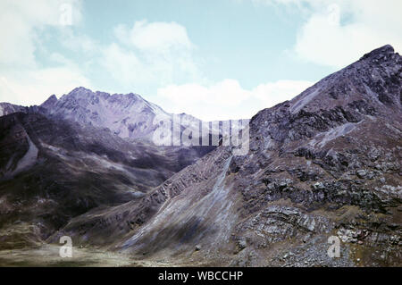 In der Kordillere in Peru, 1960er Jahre. Am Cordilleres in Peru, 1960. Stockfoto