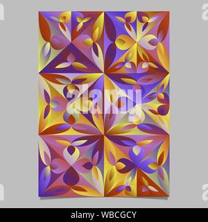 Abstrakte buntes Mosaik floralen Muster Vorlage - Gradient multicolor Vektor Briefpapier Hintergrund Stock Vektor