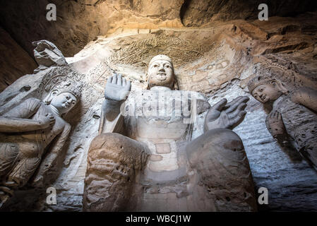 Die Datong grossen Buddhas in China Stockfoto