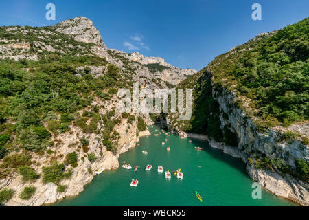 Lac de Ste. Croix, Grand Canyon du Verdon, Provence, Frankreich, Europa Stockfoto