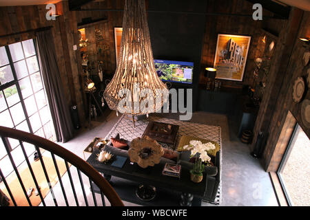 Lion Lodge, Port Lympne Wild Animal Park Stockfoto