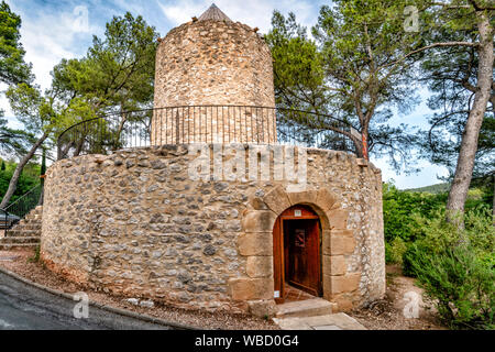 Moulin Cezanne, Cezanne Mühle, Montagne Sainte-Victoire, Route Cezanne, Provence, Frankreich Stockfoto