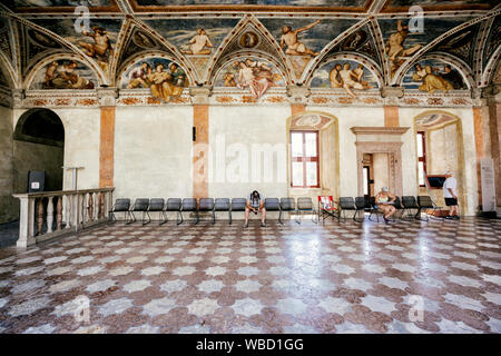 Trient (Italien) - Schloss Buonconsiglio, Loggia del Romanino Stockfoto