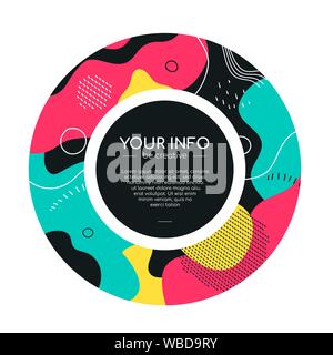 Farbenfrohe abstrakte Broschüre - moderne Wohnung design Banner Stock Vektor