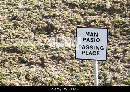 Schild in der walisischen Sprache und in Englisch Stockfoto