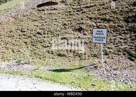 Schild in der walisischen Sprache und in Englisch Stockfoto