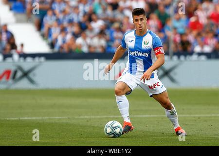 Madrid, Spanien. 26 Aug, 2019. BUSTINZA WÄHREND DES SPIELS LEGANES CD GEGEN ATLETICO DE MADRID IN BUTARQUE Stadion. Sonntag, den 25. AUGUST 2019. Credit: CORDON PRESSE/Alamy leben Nachrichten Stockfoto