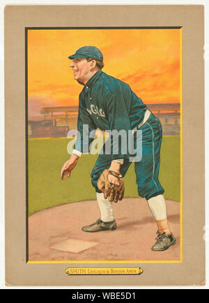 Frank Smith, Chicago White Sox, Boston Tauben, Baseball card portrait Abstract / Medium: 1 Print: chromolithograph mit Farbe. Stockfoto