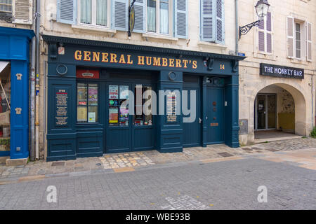 La Rochelle, Frankreich - Mai 07, 2019: Das Irish Pub Allgemeine Humbert ist im Zentrum der Stadt, La Rochelle, Frankreich Stockfoto