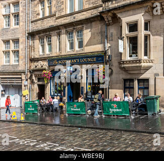 Der Scotsman Lounge in Cockburn Street Edinburgh Schottland Großbritannien Stockfoto