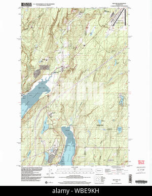 USGS Topo Karte Staat Washington belfair wa histmap Wiederherstellung Stockfoto
