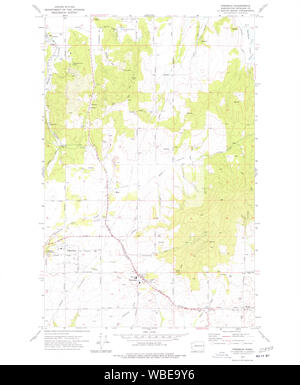 USGS Topo Karte Staat Washington Freeman wa histmap Wiederherstellung Stockfoto