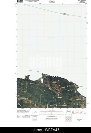 USGS Topo Karte Staat Washington Joyce wa tnm-Wiederherstellung Stockfoto