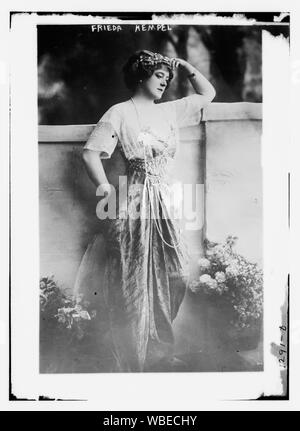 Frieda Hempel Abstract / Medium: 1 Negativ: Glas; 5 x 7 in. oder kleiner. Stockfoto