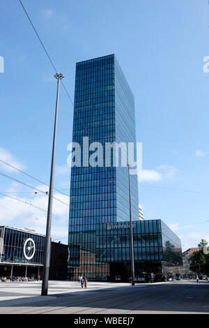 Ein Blick auf die Hyperion Hotel, ehemals Ramada Plaza, Basel, Schweiz Stockfoto