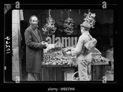 Obst & Gemüse in Mea Shearim, jemenitischen Abstract / Medium: G. Eric und Edith Matson Fotosammlung Stockfoto