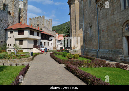 Mittelalterliche Kloster Manasija Festung in Despotovac, Serbien Stockfoto