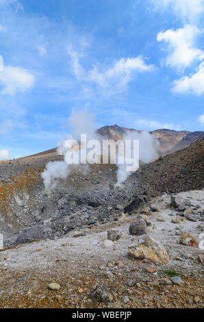 Berg Asahi (Asahi-dake) in Hokkaido, Japan. Stockfoto