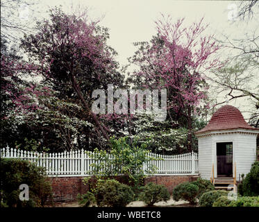 Garten von George Washington's Mount Vernon Estate, in Virginia Stockfoto