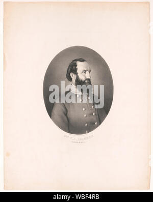 Gen. T.J. Jackson (Stonewall)/J.L. Giles lith. Abstract / Medium: 1 drucken: Lithographie. Stockfoto