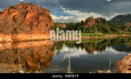 Colorado Springs Colorado Red Rocks Stockfoto