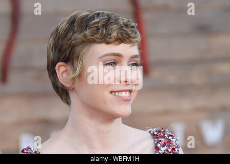 Los Angeles, USA. 26 Aug, 2019. Sophia Lillis in New Line Cinema's 'Es Kapitel Zwei "Weltpremiere statt im Regency Dorf Theater in Westwood, CA, 26. August 2019. Foto: Joseph Martinez/PictureLux Credit: PictureLux/Hollywood Archiv/Alamy leben Nachrichten Stockfoto
