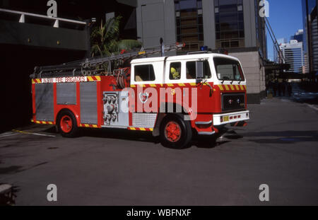A NEW SOUTH WALES LÖSCHFAHRZEUG der Feuerwache, Sydney, New South Wales, Australien. Stockfoto