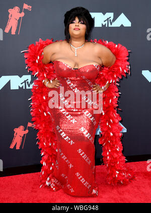 Lizzo Teilnahme an den MTV Video Music Awards 2019 im Prudential Center in Newark, New Jersey statt. Stockfoto