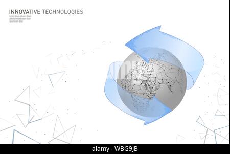 Planet Erde ökologische Probleme Lösungskonzept. Naturschutz Umweltschutz sorgfältige global eco-Projekt. Naher Osten Afrika Europa Seite Stock Vektor