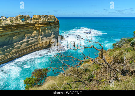 Der razorback, Port Campbell National Park, Great Ocean Road, Victoria, Australien Stockfoto