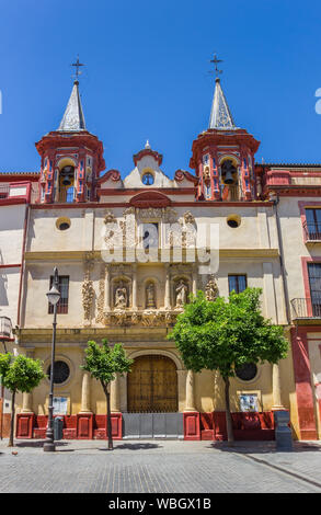 Vorderseite des La Paz Kirche an der Plaza del Salvador in Sevilla, Spanien Stockfoto