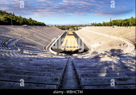 Panathenaic Kallimarmaro Stadion ist ein Fußballstadion in Athen, Griechenland Stockfoto