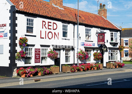 Red Lion Pub in Market Weighton, East Yorkshire, England, Großbritannien Stockfoto