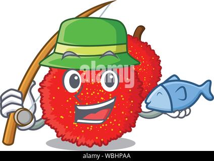 Angeln bayberry Tee serviert im Cartoon Glas Stock Vektor