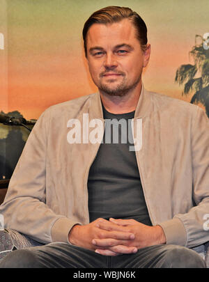 Schauspieler Leonardo DiCaprio nimmt an der Pressekonferenz für "Once upon a time in Hollywood" im Ritz-Carlton Tokyo in Tokyo, Japan, am 26. August 2019. Quelle: LBA/Alamy leben Nachrichten Stockfoto