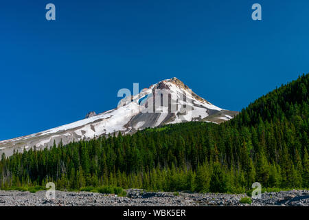 Hoch auf den majestätischen Mount Hood, Oregon Stockfoto