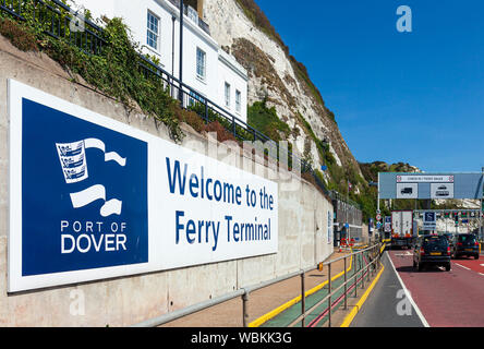 Hafen von Dover Fährhafen. Stockfoto