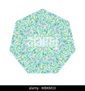 Mosaikfliesen heptagon Symbol - Heptagonal Zierpflanzen bunte geometrische vektor design Element Stock Vektor