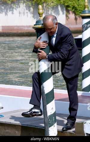 Venezia, Italien. 27 Aug, 2019. 76. Filmfestival von Venedig 2019, Hotel Excelsior pier arrivalsPictured: Alberto Barbera Credit: Unabhängige Fotoagentur/Alamy leben Nachrichten Stockfoto