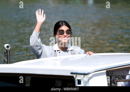 Venezia, Italien. 27 Aug, 2019. 76. Filmfestival von Venedig 2019, Hotel Excelsior pier arrivalsPictured: Alessandra Mastronardi Credit: Unabhängige Fotoagentur/Alamy leben Nachrichten Stockfoto