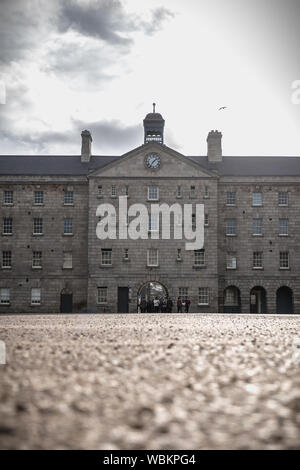 Dublin, Irland - 13. Februar 2019: architektonische Details der nationalen Museum von Irland an einem Wintertag Stockfoto