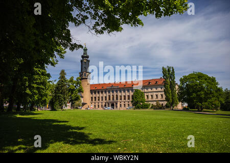 WEIMAR, Deutschland - ca. Juli 2019: Stadtbild von Weimar in Thüringen, Deutschland Stockfoto