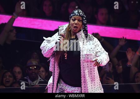 NEWARK, NJ - 26. August: Queen Latifiah nimmt an den MTV Music Video Awards im Prudential Center am 26. August 2019 in Newark, New Jersey. Foto: imageSPACE/MediaPunch Stockfoto