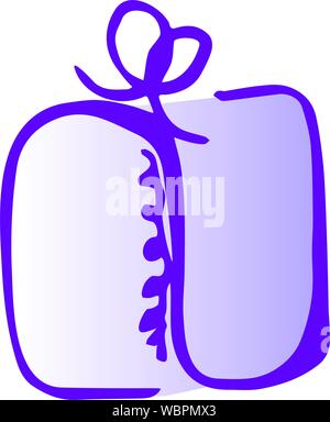 Abbildung: Geschenk Symbol auf weißem Hintergrund Stock Vektor
