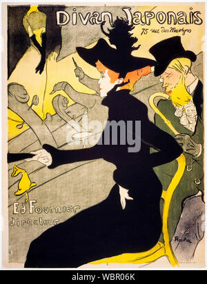 Henri de Toulouse Lautrec, Poster, Divan Japonais, 1893 Stockfoto