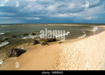 Ostsee Strand von Misdroy/Miedzyzdroje, Insel Wolin, Westpommern, Polen, Europa | Ostsee Strand in Miedzyzdroje, Insel Wolin, Westpommern Stockfoto