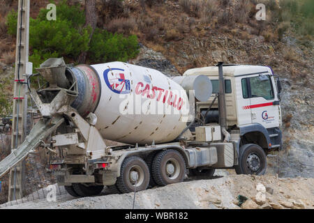 Betonmischer LKW Konkrete Stockfoto