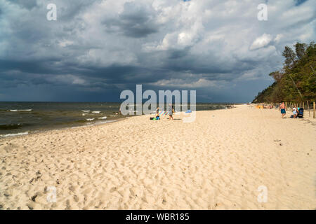 Ostsee Strand von Misdroy/Miedzyzdroje, Insel Wolin, Westpommern, Polen, Europa | Ostsee Strand in Miedzyzdroje, Insel Wolin, Westpommern Stockfoto
